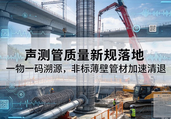 防城声测管质量新规落地，一物一码溯源，非标薄壁管材加速清退