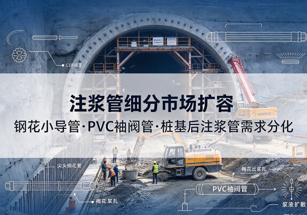 防城注浆管细分市场扩容，隧道钢花小导管、PVC 袖阀管、桩基后注浆管需求分化